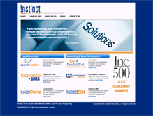 Tablet Screenshot of instinctmarketing.com